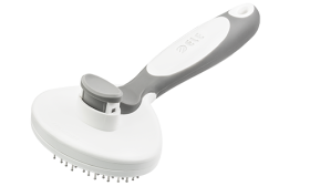 Samoczyszcząca Szczotka Dla Psa z Kołkami Samoczyszcząca szczotka do psów i kotów, chowane igły, ergonomiczną rączką, do usuwania luźnego sierści.