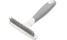 Ząbkowany Grzebień Dla Psa Szczotka do podszerstka psa z 32 metalowymi igłami, ergonomiczną rączką, do usuwania luźnego sierści.