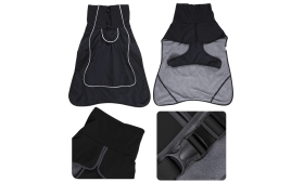 Odblaskowa wodoodporna kurtka dla psa z ciepłą podszewką z polaru