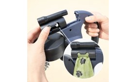 Bezsplotowa, automatyczna smycz zwijana podwójna dla psów z lampką LED – 3 m smycz dla dwóch psów